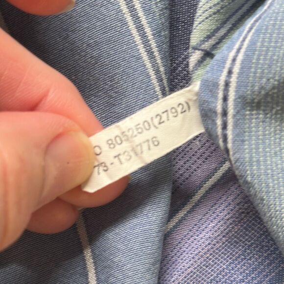 Tommy Bahama Shirt Mens XL Blue Purple Striped Long Sleeve 100% Tencel - Picture 7 of 8